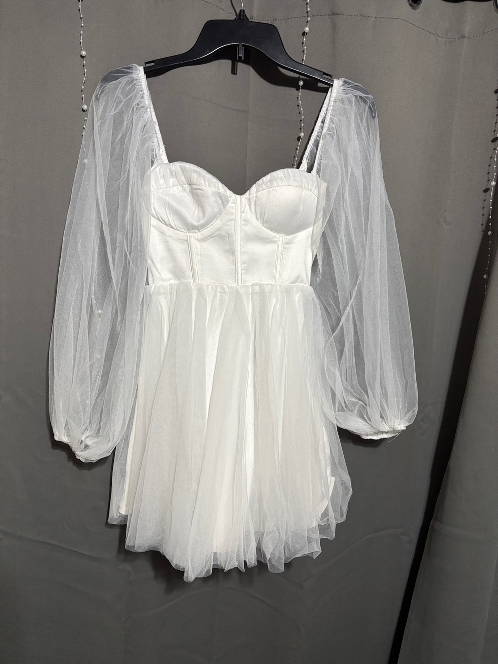 Selfie Leslie white mini dress